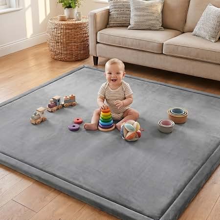 1.3" Thick Baby Play Mat, 59x71, Non-Slip