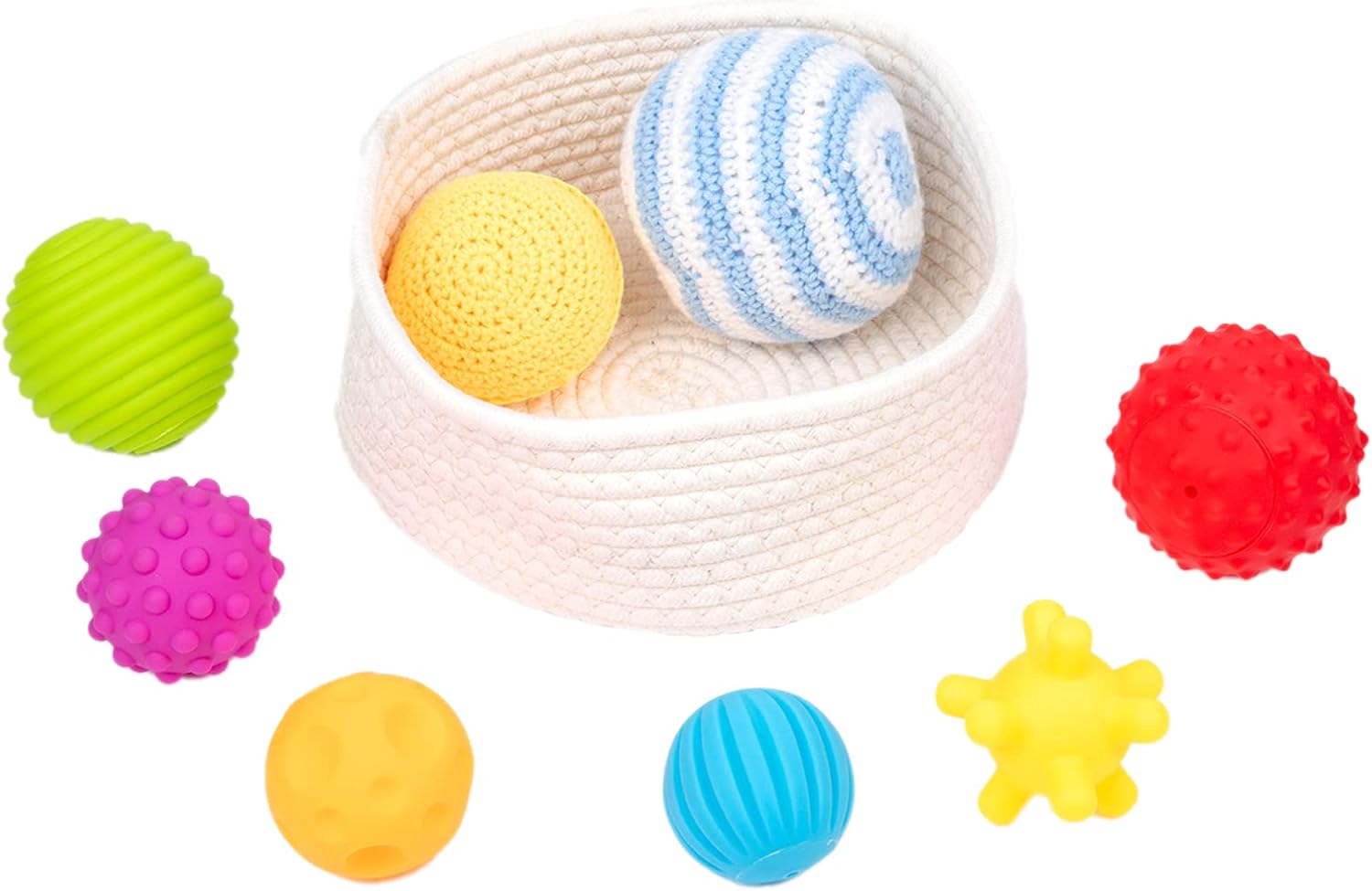 Adena Montessori 8 Color Textured Sensory Balls