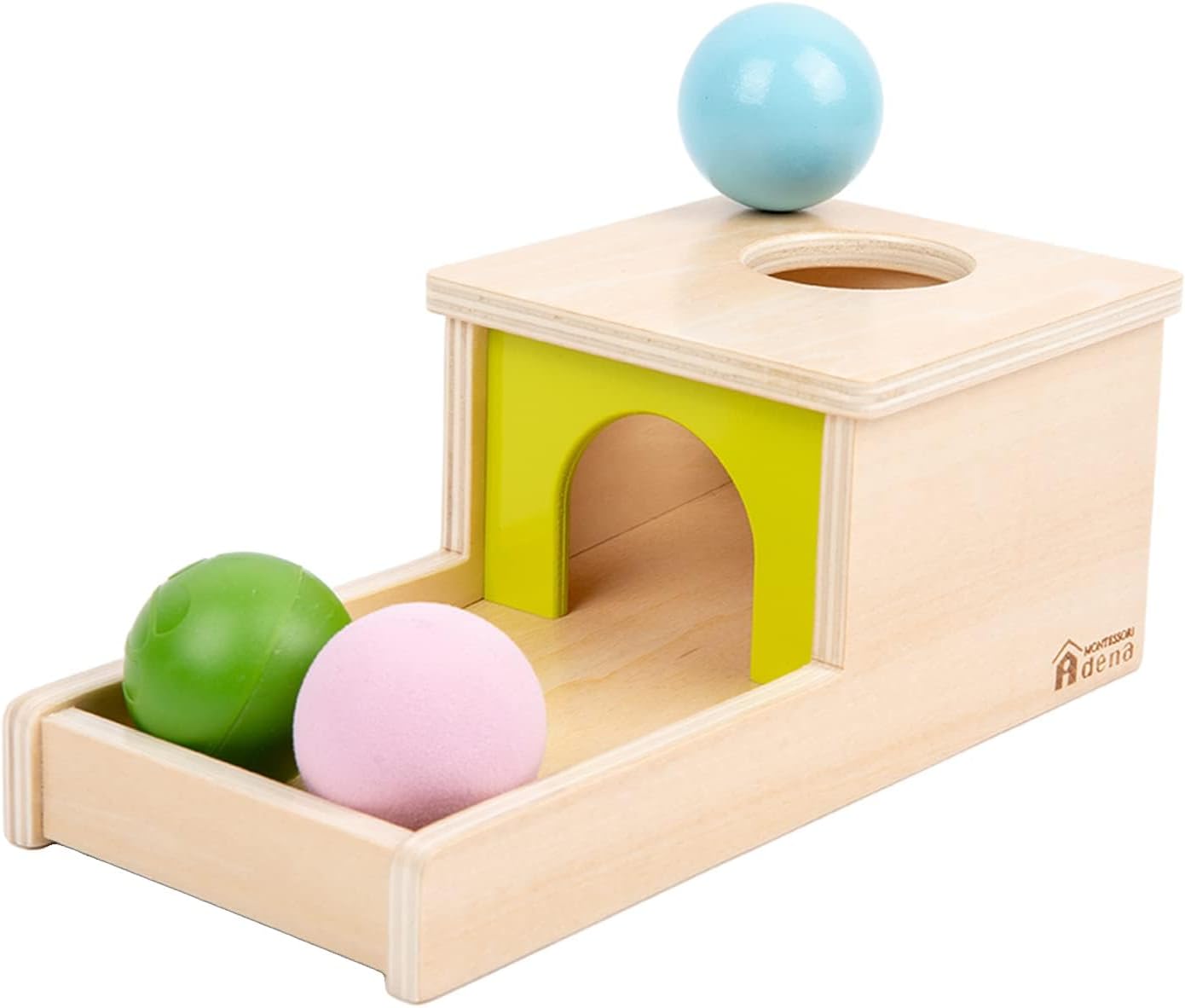 Adena Montessori Object Permanence Box with Balls