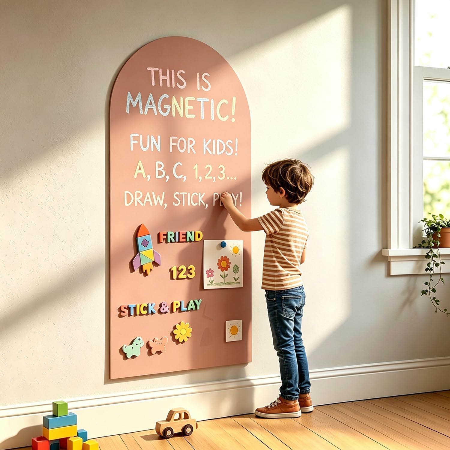 Magnetic Arch Chalkboard Wall Decal 39.3x17.5