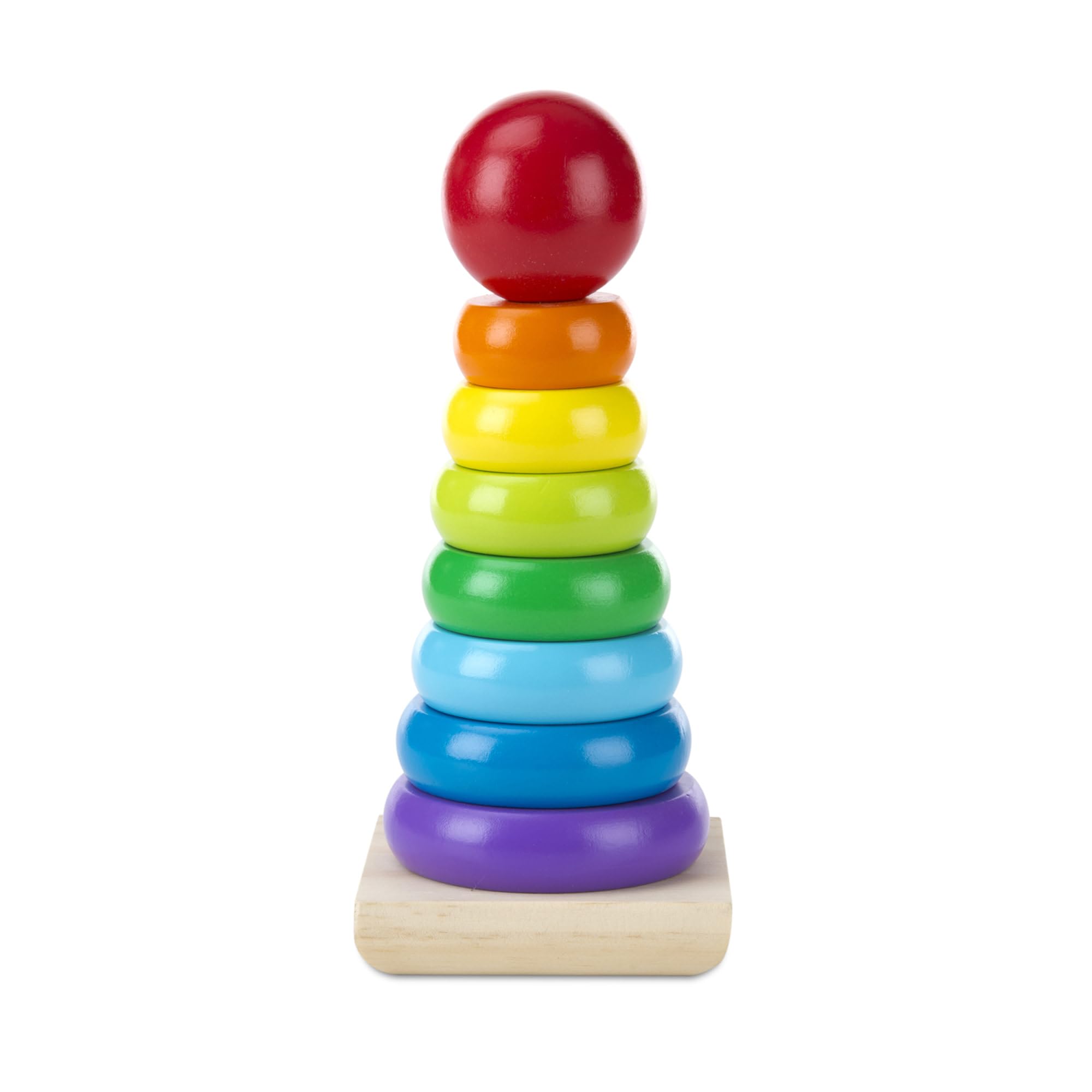 Melissa & Doug Rainbow Stacker Wooden Rings