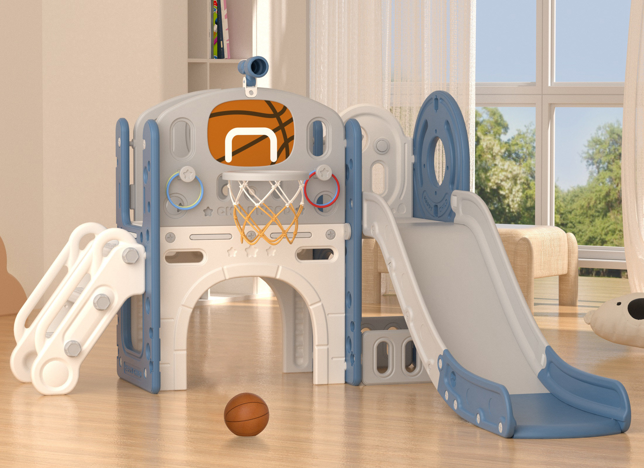 GLAF 9 In 1 Kids Slide, Toddler Slide with Climber Outdoor Indoor Playset & Reviews