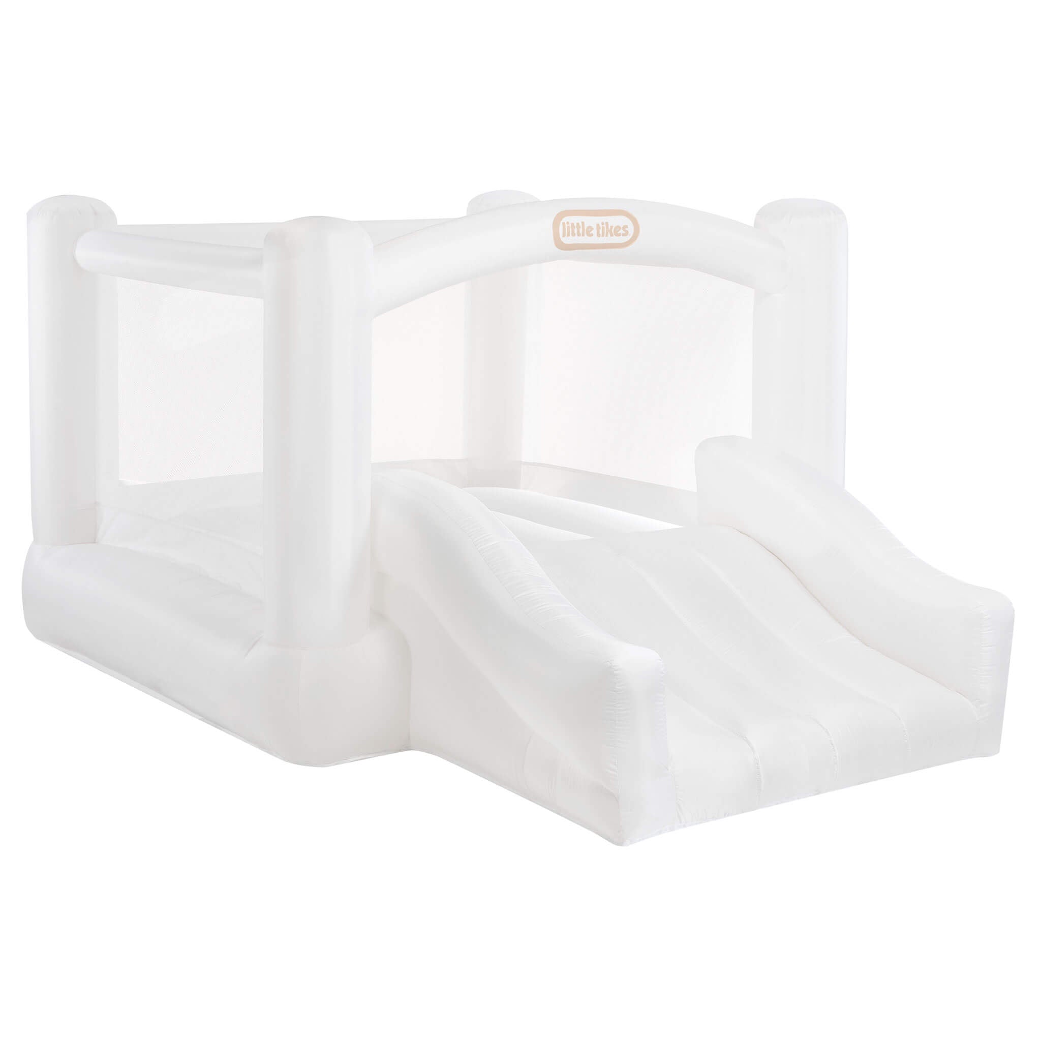 Little Tikes Cloud Collection Jr. Jump 'n Slide Bouncer — White, Active Play, Outdoor Bouncer, Boys and Girls Ages 2-8 Years