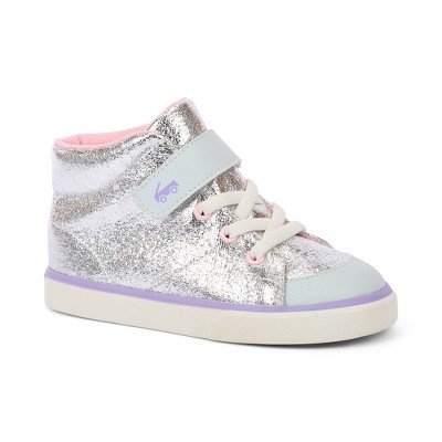 See Kai Run Basics Toddler Belmont Sneakers - Silver 4T