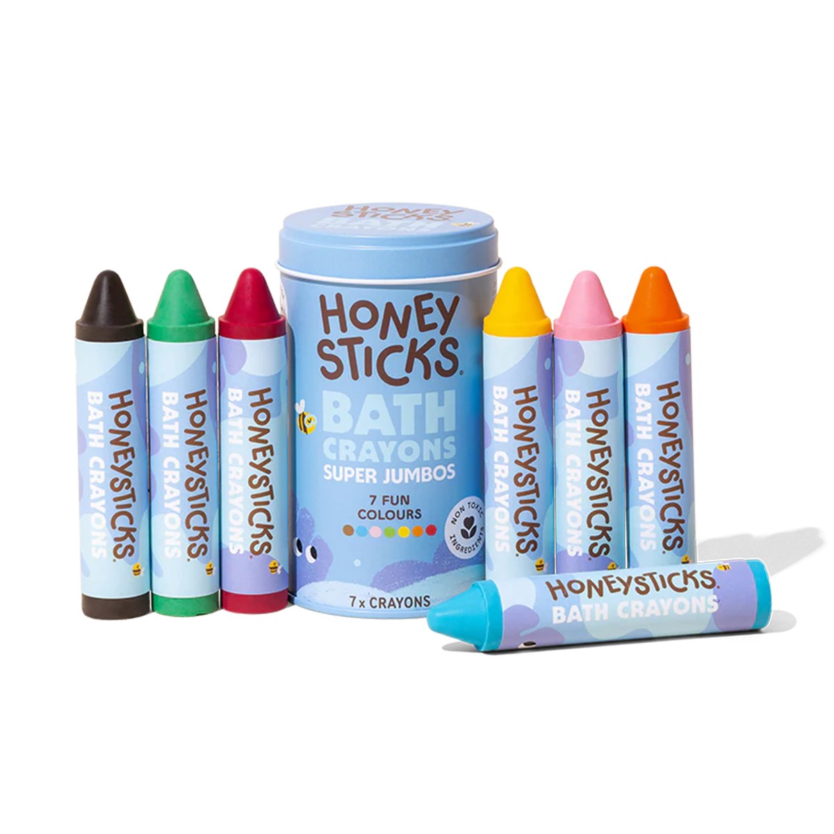 Honeysticks Super Jumbo Bath Crayons 7pk